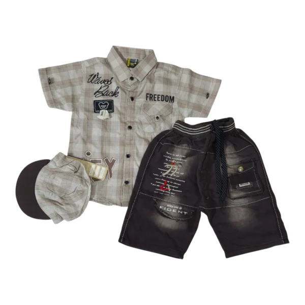 Stylish Baby Boy Summer Outfit 6-12 Months – Shirt & Short Set