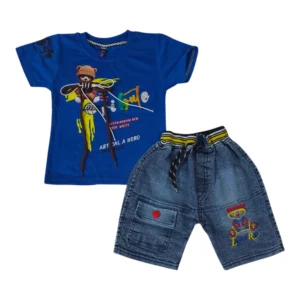 Stylish Baby Boy Summer Outfit 6-12 Months – Shirt & Short Set