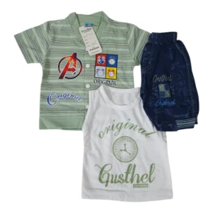 Stylish Baby Boy Summer Outfit 6-12 Months – Shirt & Short Set