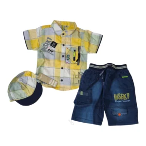 Stylish Baby Boy Summer Outfit 6-12 Months – Shirt & Short Set