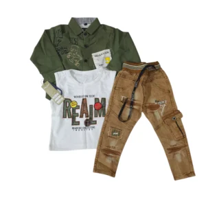 Stylish Baby Boy Summer Outfit 6-12 Months – Shirt & Short Set