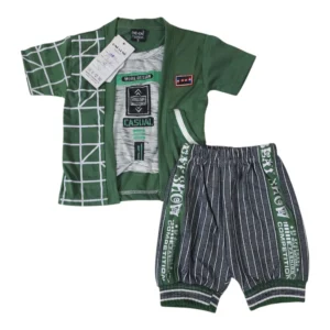 Stylish Baby Boy Summer Outfit 6-12 Months – Shirt & Short Set