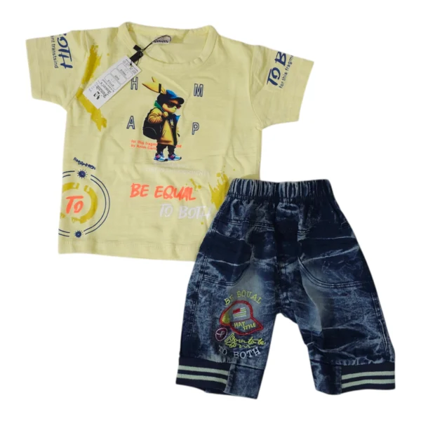 Stylish Baby Boy Summer Outfit 6-12 Months – Shirt & Short Set