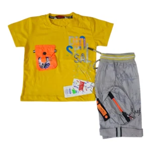 Stylish Baby Boy Summer Outfit 6-12 Months – Shirt & Short Set