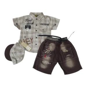 Stylish Baby Boy Summer Outfit 6-12 Months – Shirt & Short Set