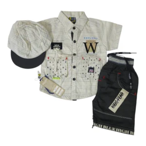 Stylish Baby Boy Summer Outfit 6-12 Months – Shirt & Short Set