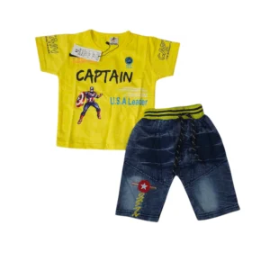 Stylish Baby Boy Summer Outfit 6-12 Months – Shirt & Short Set