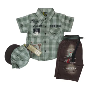 Stylish Baby Boy Summer Outfit 6-12 Months – Shirt & Short Set