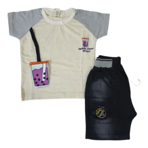 Stylish Baby Boy Summer Outfit 6-12 Months – Shirt & Short Set