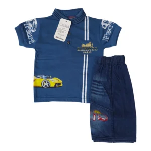Stylish Baby Boy Summer Outfit 6-12 Months – Shirt & Short Set