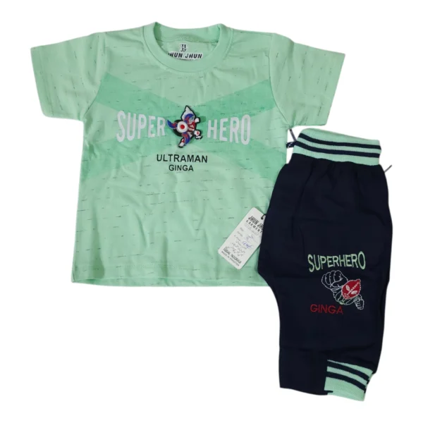 Stylish Baby Boy Summer Outfit 6-12 Months – Shirt & Short Set