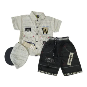 Stylish Baby Boy Summer Outfit 6-12 Months – Shirt & Short Set
