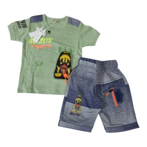 Stylish Baby Boy Summer Outfit 6-12 Months – Shirt & Short Set