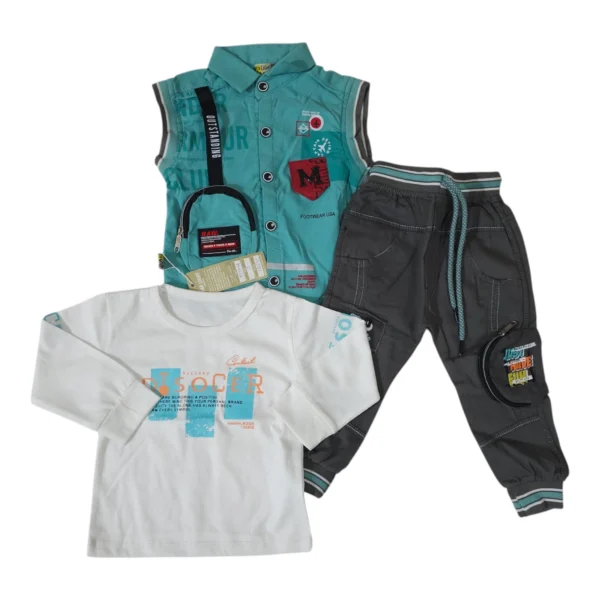 Stylish Baby Boy Summer Outfit 6-12 Months – Shirt & Short Set
