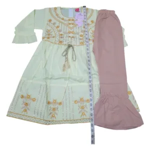 Girls 30 Fancy Lawn Cotton Frock