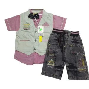 boys 4 pcs nikker shirt high quality