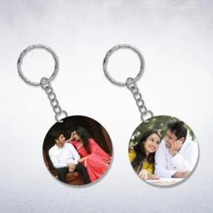 Acrylic Round Key Ring – Customised