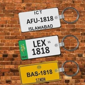 Acrylic Key Ring Number Plate – Customised
