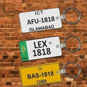 Acrylic Key Ring Number Plate – Customised