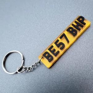 Acrylic Laser Cutting Digit Keychain – Customised Numbers
