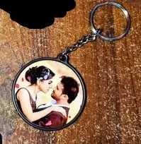 Metal Round Large Key Ring – Customised