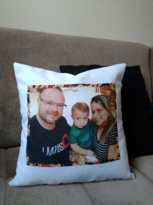 Silk Cushion (Sublimation) – Red & Black – Customised