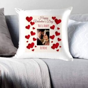 Silk Velvet Cushion (Sublimation) – Blue, Red & Mahroon – Customised
